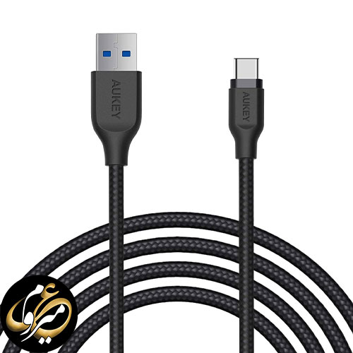 کابل شارژ USB-A به USB-C آکی 2m مدل Aukey CB-AC2
